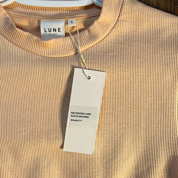 LUNE ACTIVE Rib Crop Long Sleeve Melange size small - Picture 3 of 7